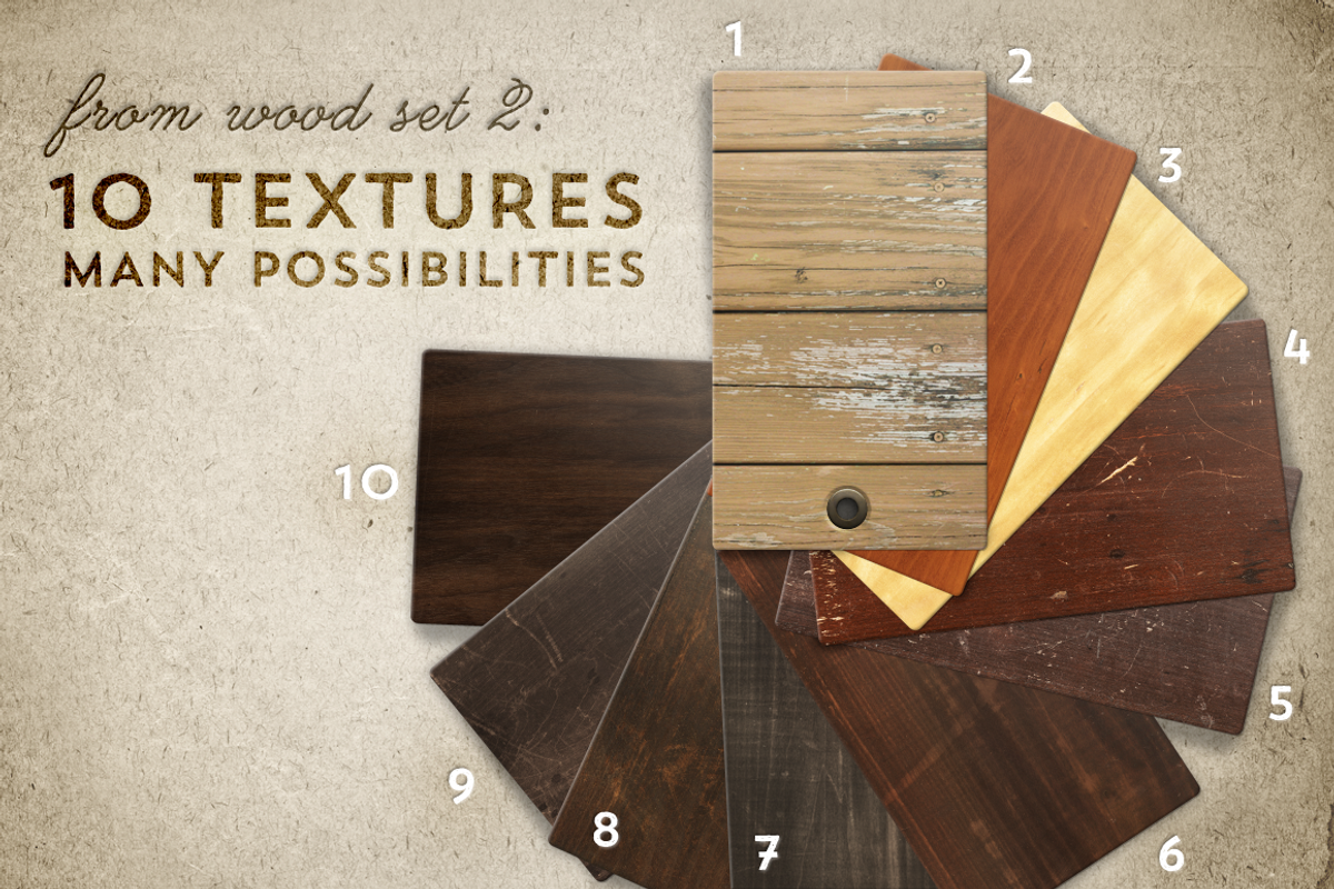 50 Wood & Leather Textures preview 4