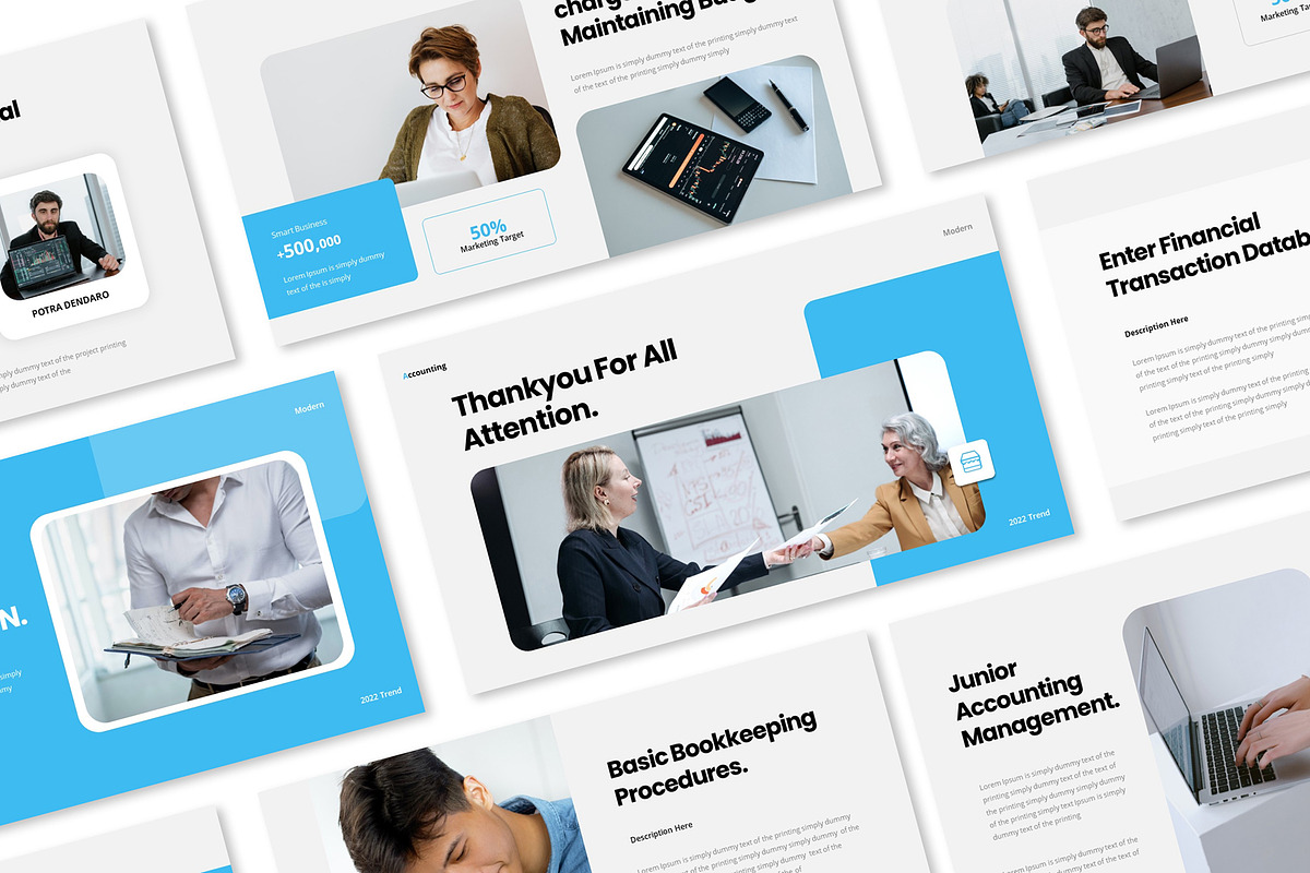 Accounting Assistant Google Slides P, a Presentation Template by Formatika Studio