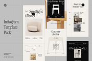 Furniture Instagram Template Pack, a Social Media Template by fakhroo (Thumbnail 3 of 4)