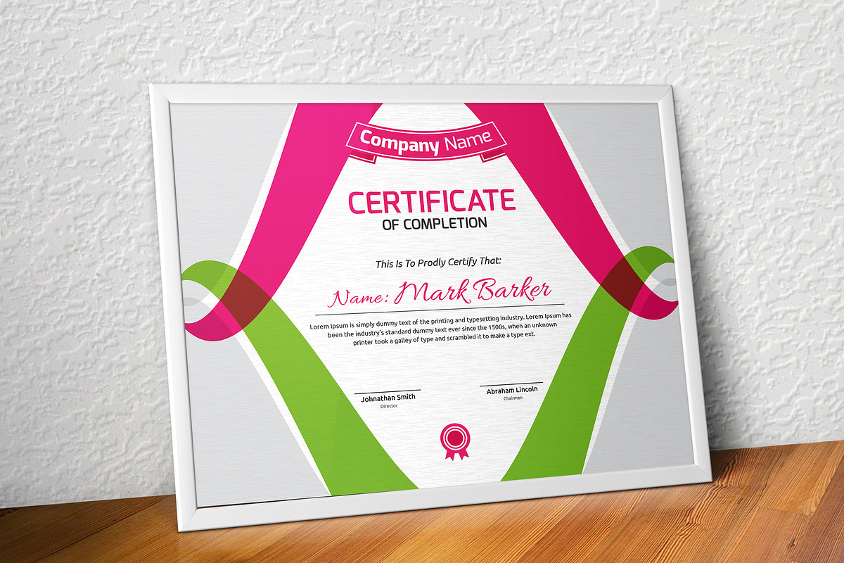 Certificate Word | PSD | AI, a Stationery Template by Curve Design (Photo 2 of 3)