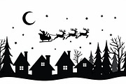 Holiday Village Silhouette Pack, an Illustration by hafijul (Thumbnail 12 of 21)