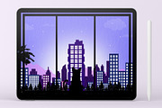 Cityscape Stamp Brushes Procreate, a Brush Add-On by aivos (Thumbnail 4 of 9)