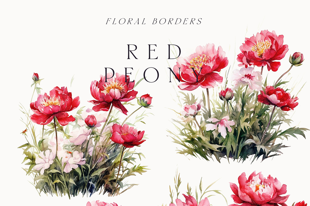 Watercolor Floral Bundle (45 in 1), a Decorative Illustration by Lana Elanor (Photo 173 of 180)