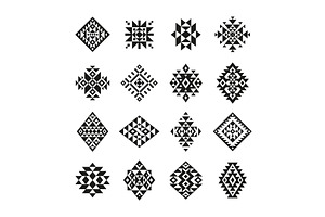 Aztec motifs tribal ethnic design, a Background Graphic by LadadikArt