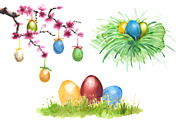 Easter Rabbits and Eggs Collection, an Animal Illustration by Sveta Aho (Thumbnail 5 of 7)