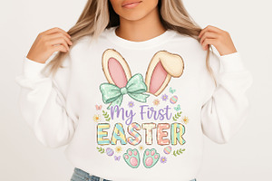 My First Easter Bunny Sublimation, an Illustration by Designking