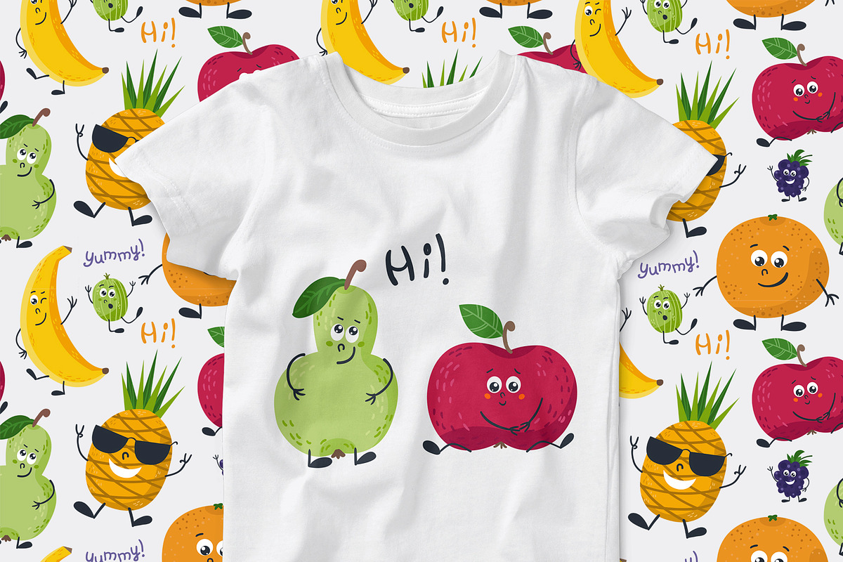 Funny fruits & vegetables, a Graphic by Nafanya (Photo 8 of 9)