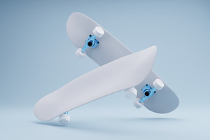 10 Bundle 3D Render Skateboard Case