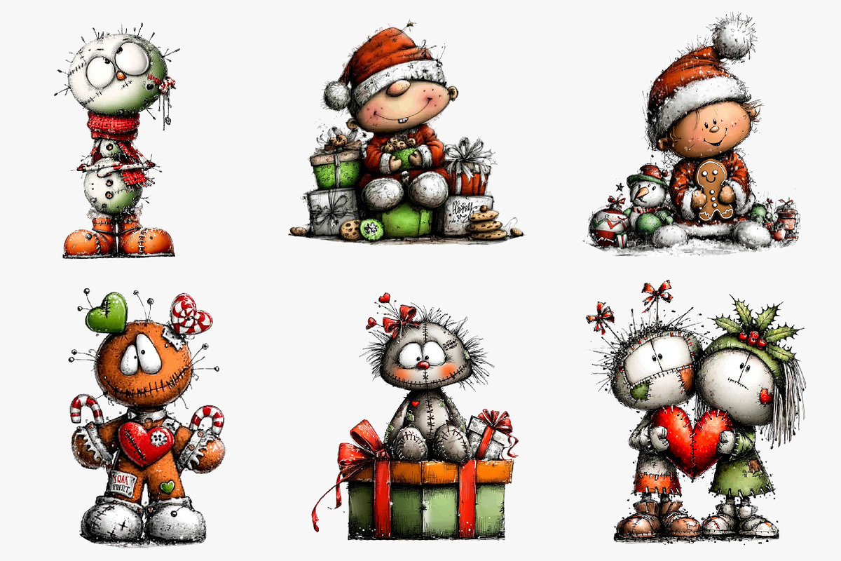 Christmas Voodoo Doll, an Illustration by CreationArt (Photo 4 of 4)