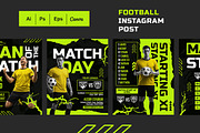 Green Neon | Football Instagram Post, a Social Media Template by Jiwstudio (Thumbnail 3 of 3)