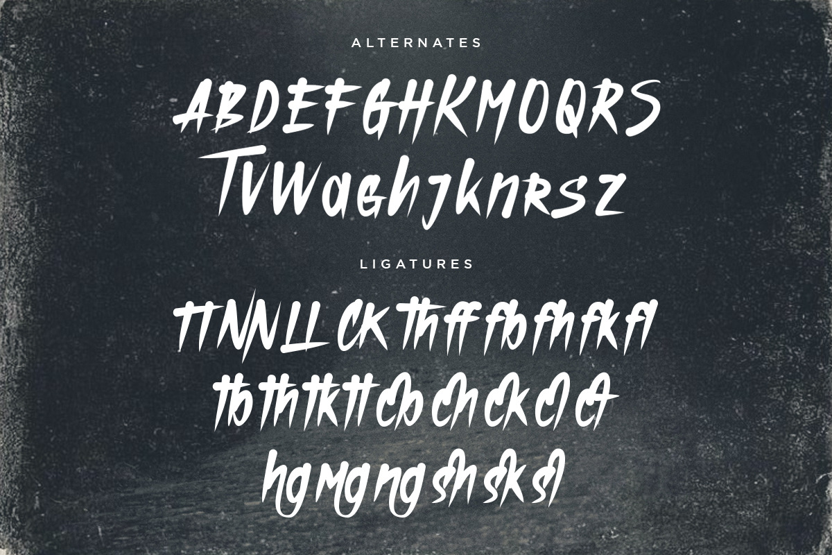 Dughon | Halloween Brush Font, a Handwritten Font by Pentagonistudio (Photo 9 of 10)