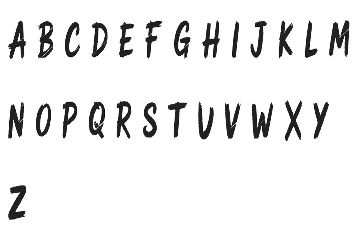 FontTexture – Bold Chalkboard Style, a Sans Serif Font by RAHMAT (Photo 4 of 6)