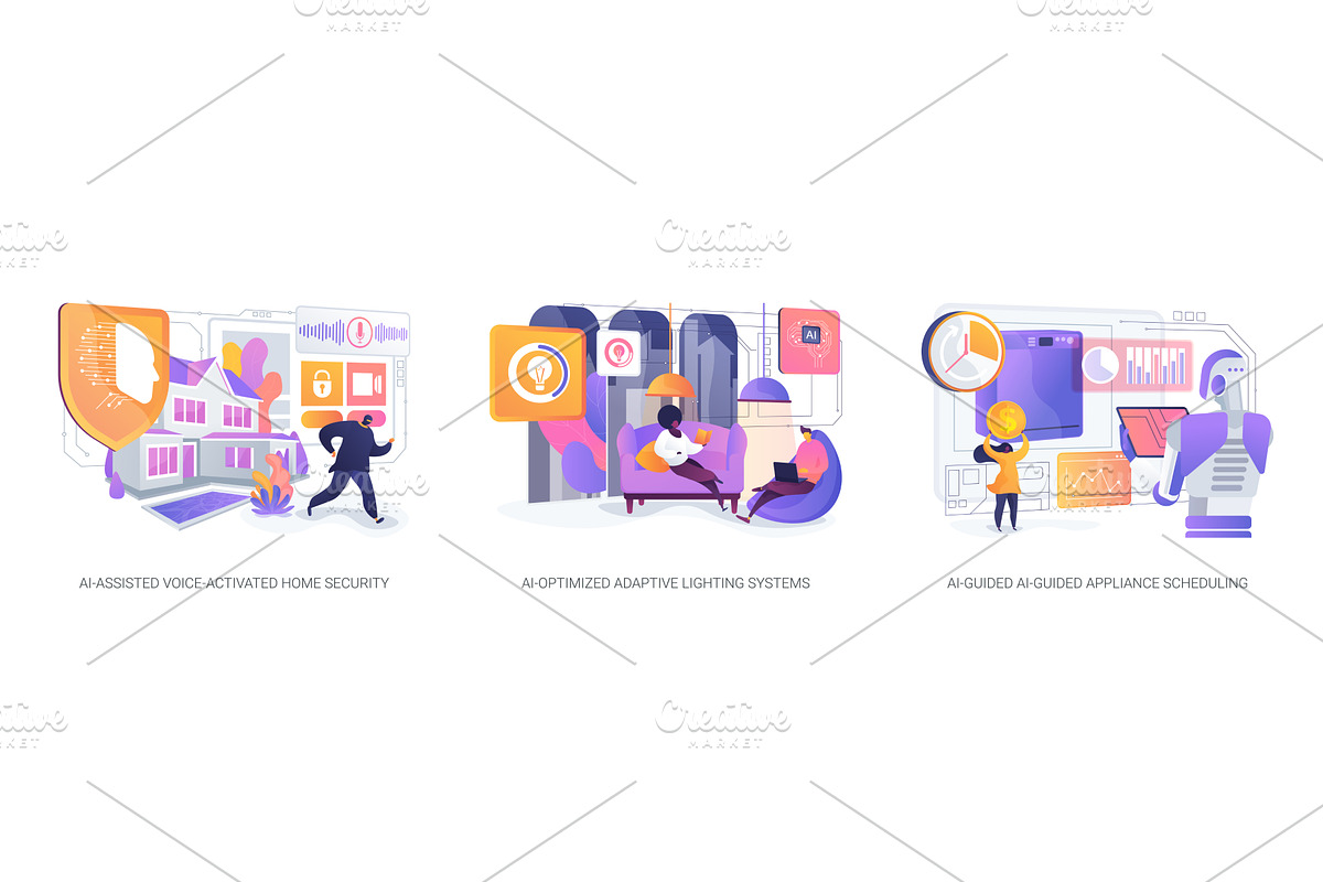 AI Enhancements for Smart Homes, a Technology Illustration by Visual Generation