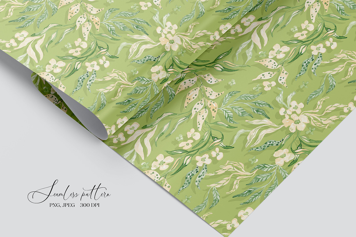 Spring Garden Botanicals Pattern, a Pattern Graphic by SirenaArt (Photo 11 of 18)
