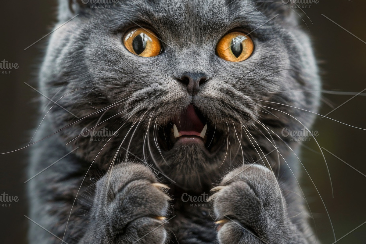 236 surprised animals, an Animal Photo by Handmadefont (Photo 27 of 241)