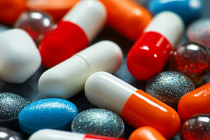 Medicine pills and capsules concept representing healthcare, pha, a Photo by Studio ANNA