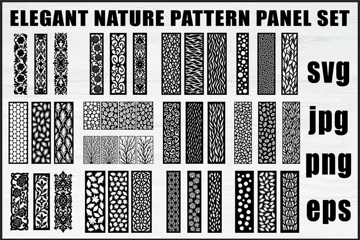 Laser cut Pattern Panel Set, an Object Graphic by abu67222 (Photo 1 of 13)