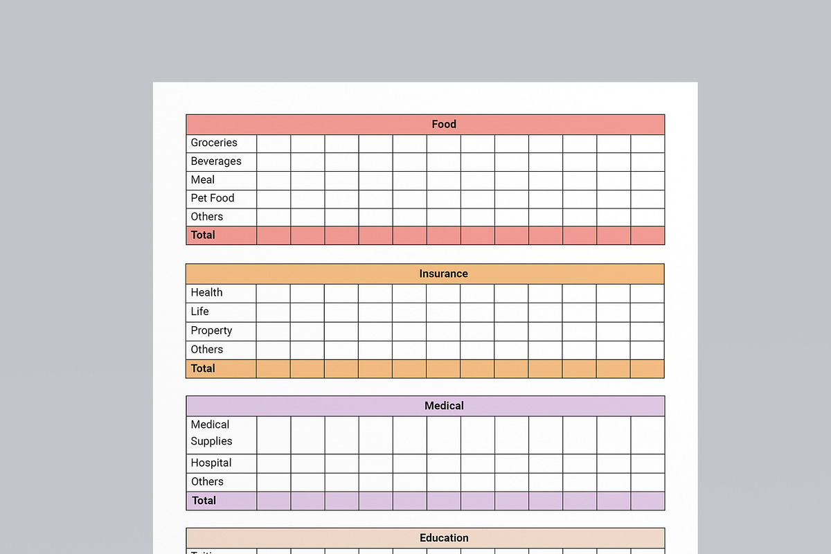 Budget Templates, a Stationery Template by MightyDesign (Photo 4 of 8)