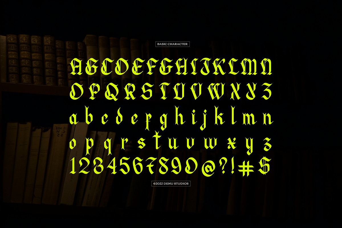 Manthra Klaussa Blackletter Typeface, a Blackletter Font by Denustudios (Photo 10 of 12)