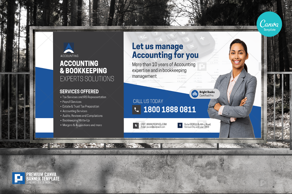 Accounting Company Services Banner, a Flyer Template by PSDPixel (Photo 1 of 4)