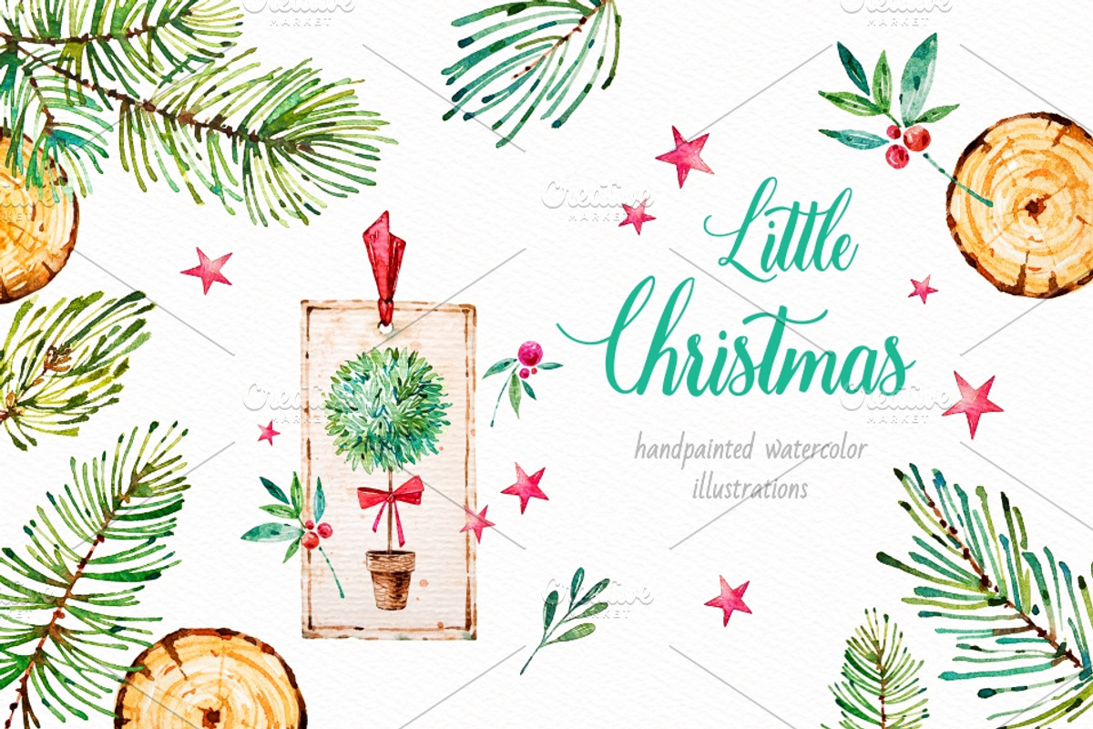 Little Christmas, a Decorative Illustration by Ekaterina Mikheeva (Photo 1 of 5)