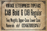 CAB Letterpress font, a Sans Serif Font by Kitch22 Foundry (Thumbnail 2 of 3)