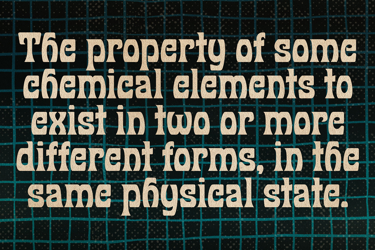 Allotropic | Expressive Retro Family, a Font by The Flying Type (Photo 10 of 12)