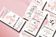 Rose golden wedding pack template, an Invitation Template by Motivation Art (Thumbnail 5 of 6)