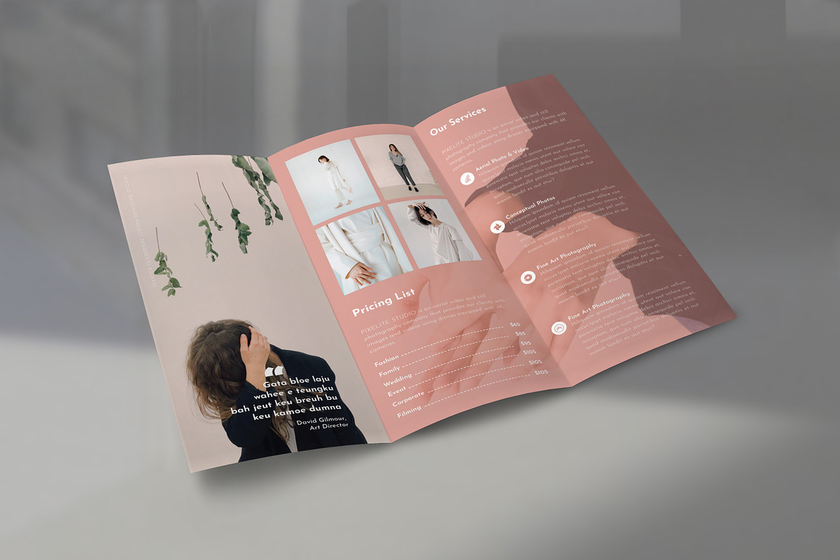 Photography Trifold, a Brochure Template by Bookrak Graphic Design (Photo 2 of 9)