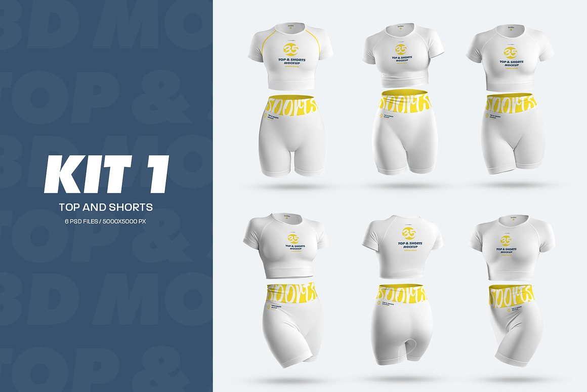 Big Bundle Sportswear Women Mockups, a Shirt Mockup by Grow Design Craft Studio (Photo 2 of 13)