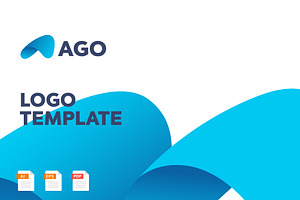 Ago A abstract letter logo template