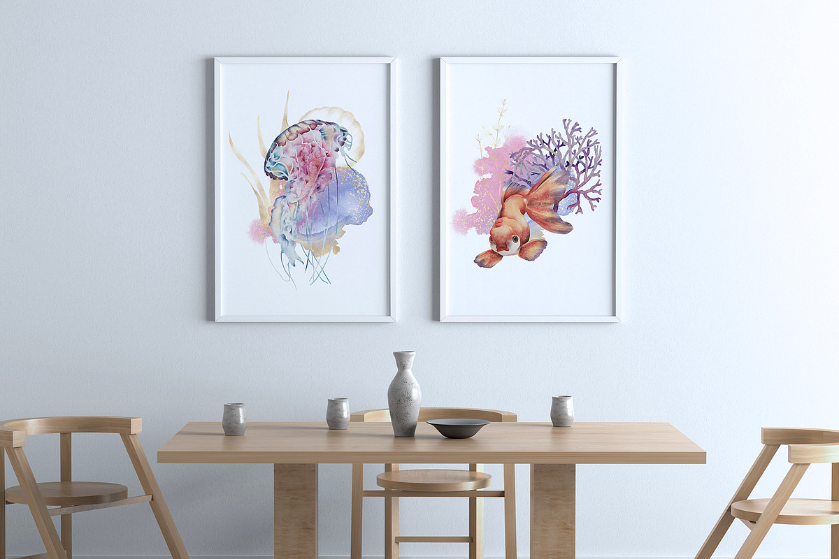 Underwater World in Watercolour, an Animal Illustration by Busy May Studio (Photo 5 of 11)
