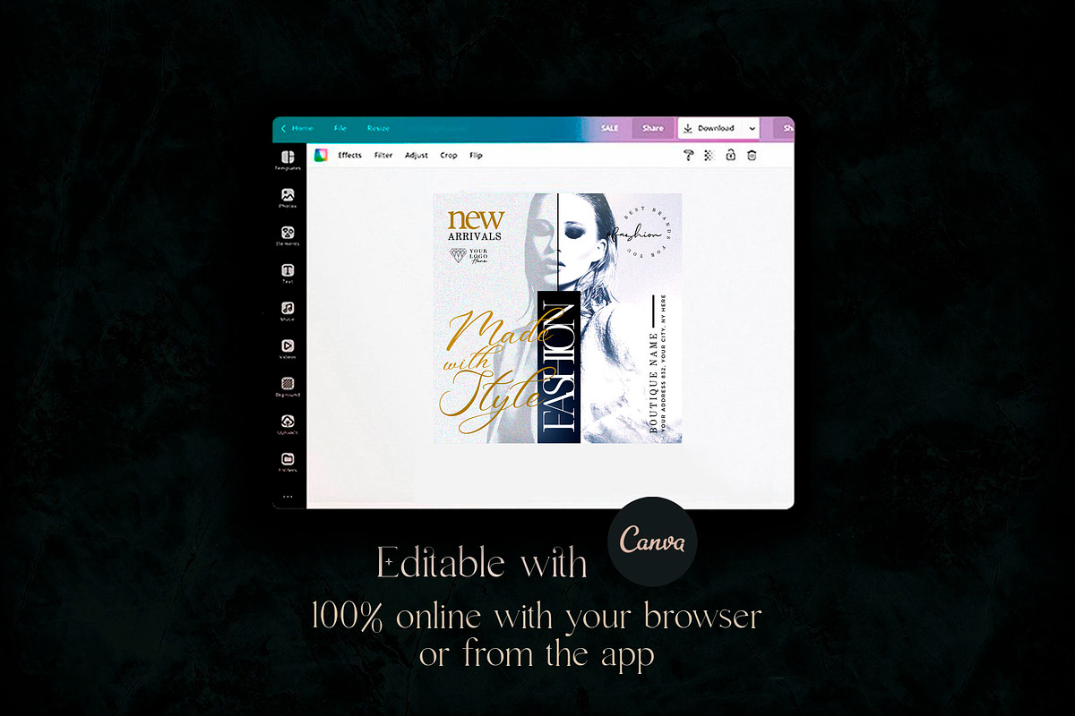 Fashion With Style Social Media Pack, a Social Media Template by Touringxx Creative Studio (Photo 5 of 5)