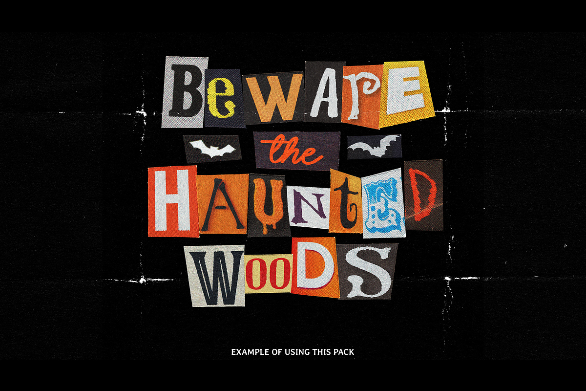 Happy Halloween 2024 Ransom Letters, an Object Graphic by BORT GRAPHIC (Photo 6 of 8)