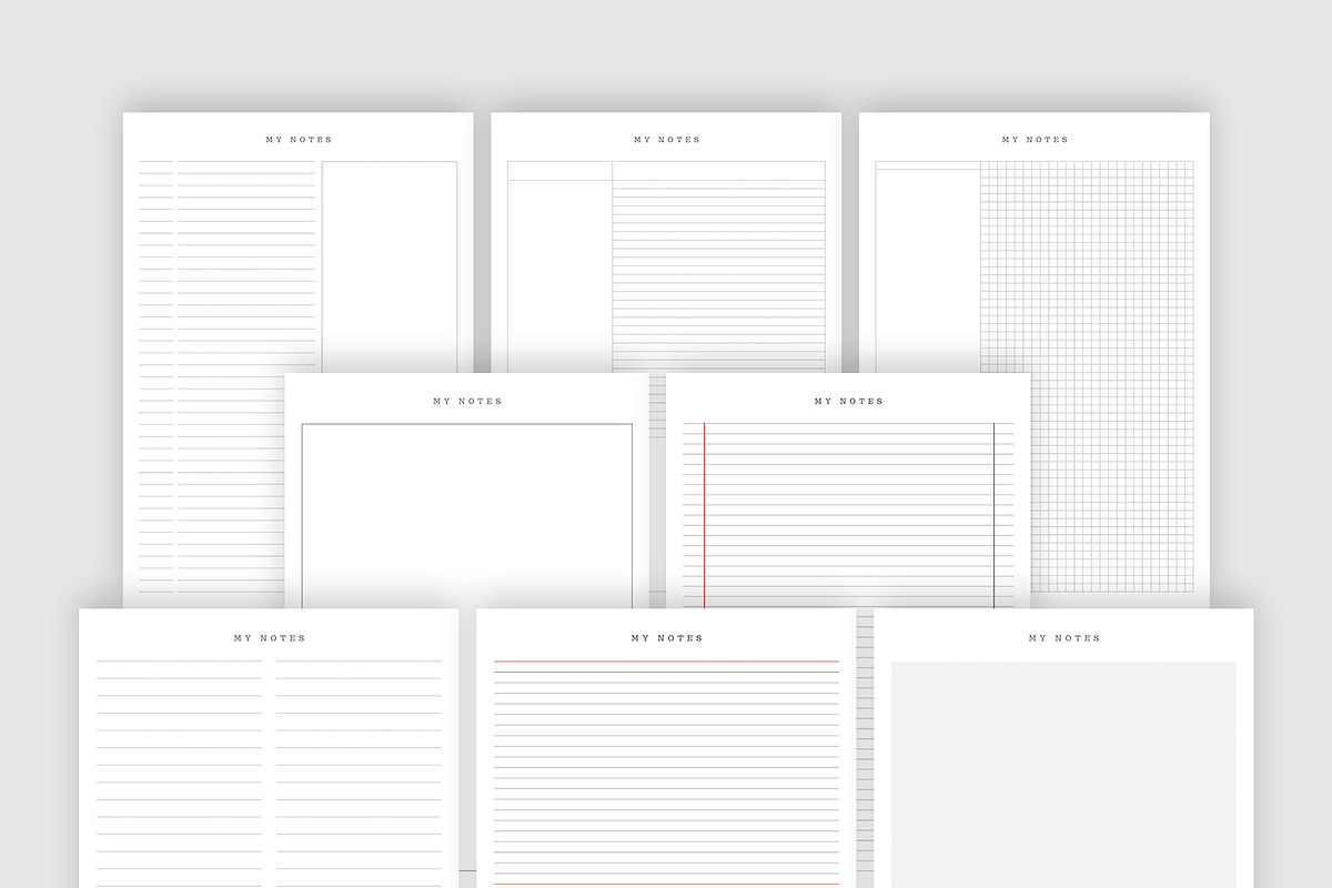 Digital Notes Template | Canva, a Stationery Template by Graphic Fabrica (Photo 2 of 6)
