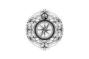 Ornamental Compass Rose SVG Bundle, an Illustration by Gaye Art (Thumbnail 25 of 31)