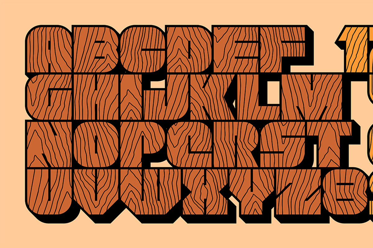 Wood Font, a Graphic by Volyk (Photo 2 of 2)