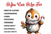 Gingerbread Christmas Clipart Bundle, a Seasonal Illustration by fashionaddict (Thumbnail 6 of 7)