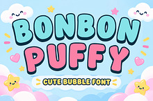 Bonbon Puffy - Modern Bubble Font