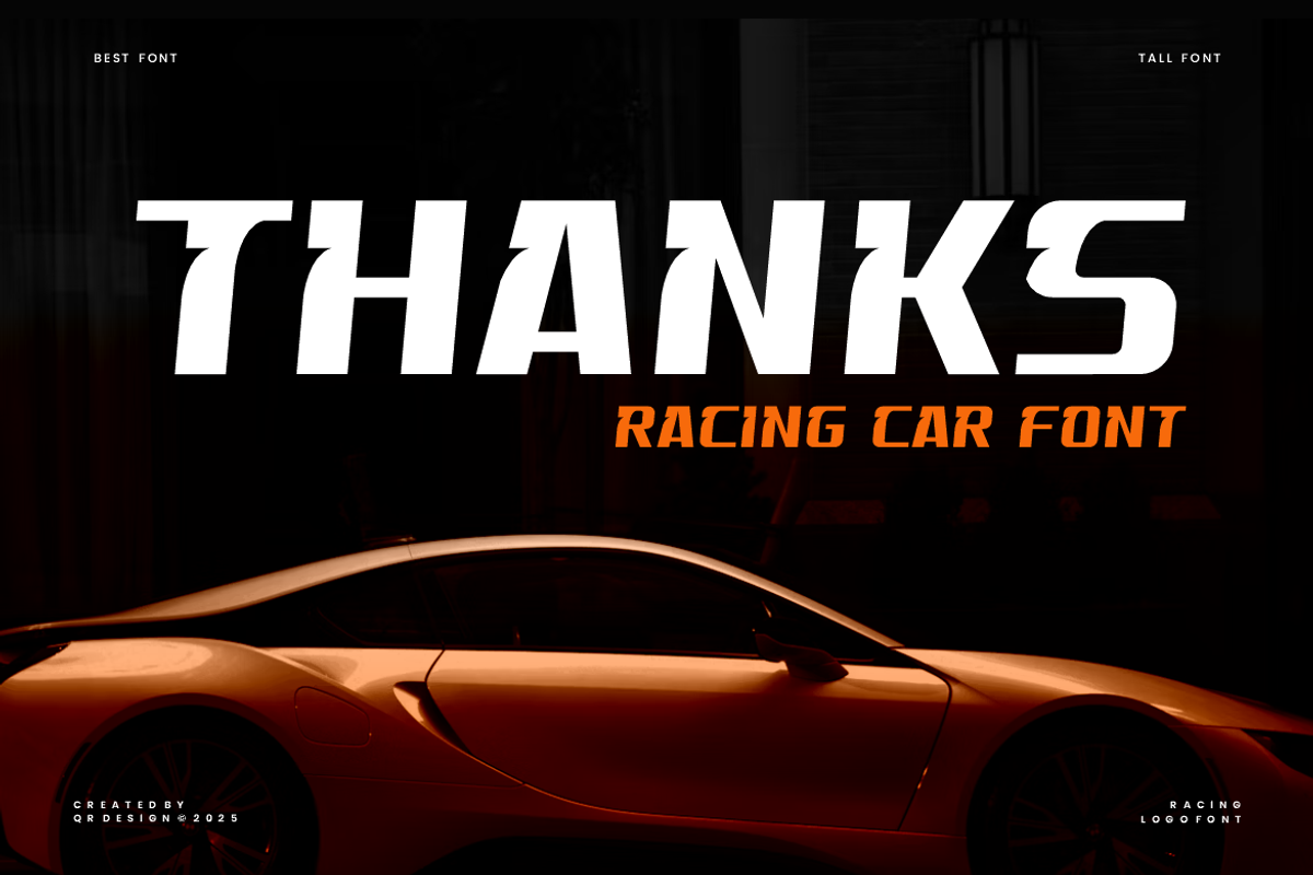 Semroad - Speed Car Font, a Sans Serif Font by QR Design Studio (Photo 6 of 6)