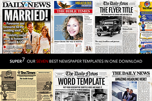 7 Newspaper Style Templates