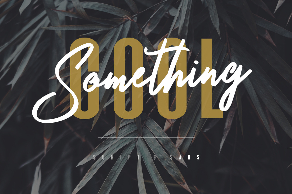 Something Cool – Font Duo, a Script Font by Maulana Creative (Photo 1 of 9)