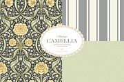 Arts & Crafts Floral Pattern Navy, a Pattern Graphic by Eclectic Anthology (Thumbnail 4 of 10)