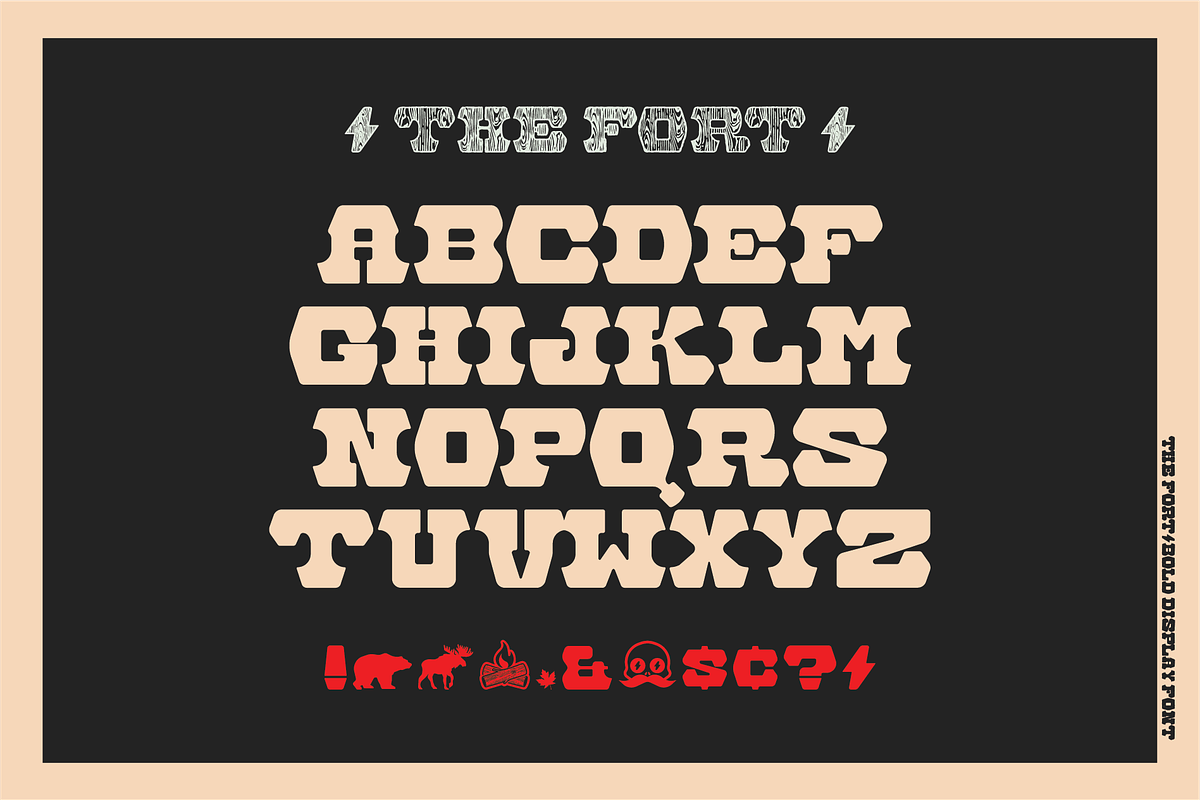 The Fort | A Rustic Display Font, a Serif Font by Bend Industries (Photo 3 of 6)