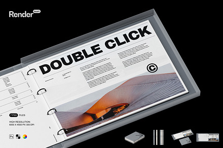 Binder Mockup Set, a Product Mockup by Renderteam