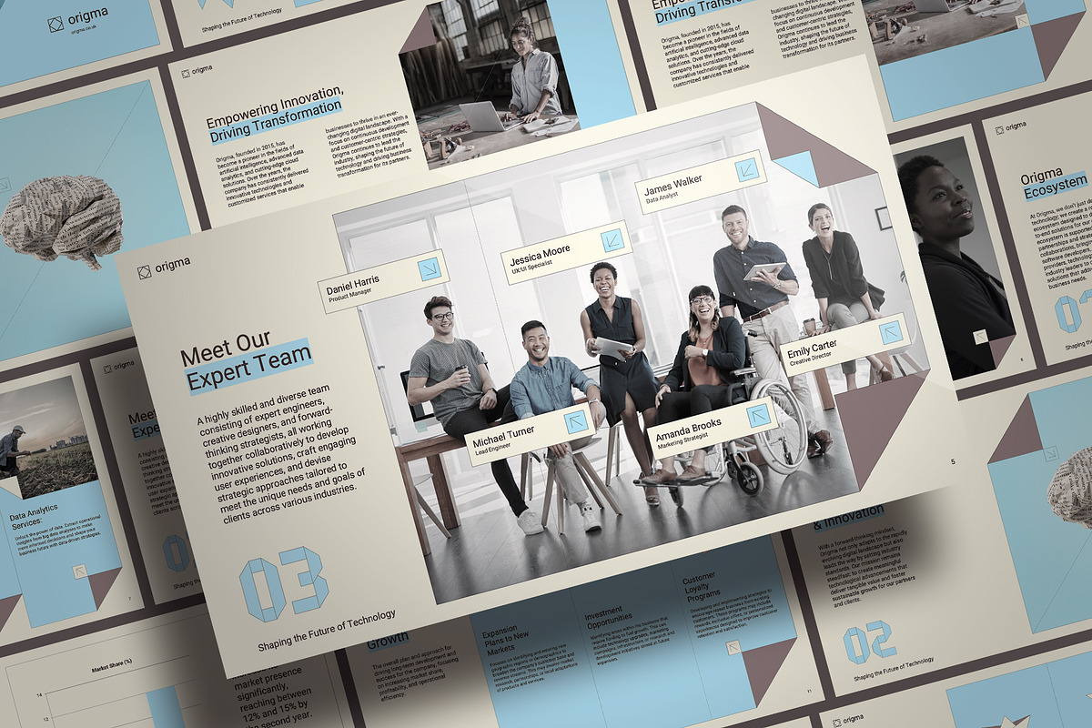 Origma Origami Style Presentation, a Presentation Template by One Pixel Man (Photo 4 of 5)
