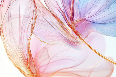 Delicate floral pattern in pastel co, a Photo by Dvoevnore photos