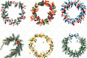 Festive Garland Clipart Bundle, an Illustration by Black Bird Studio (Thumbnail 3 of 6)