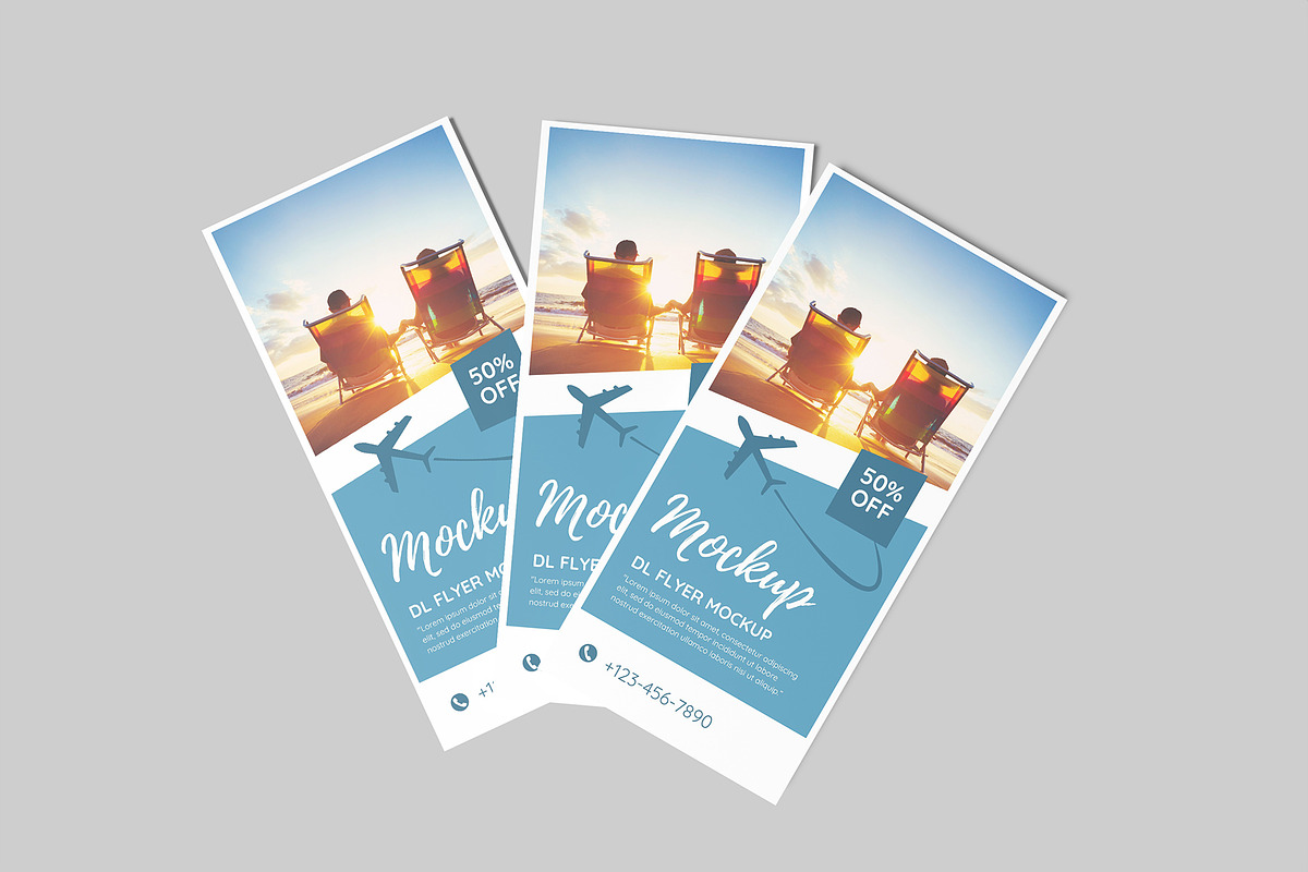 DL Flyer Mockup, a Flyer Template by Graphiculon (Photo 11 of 11)