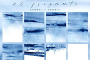 Blue watercolor backgrounds, a Texture Graphic by Soffi Sk (Thumbnail 6 of 11)
